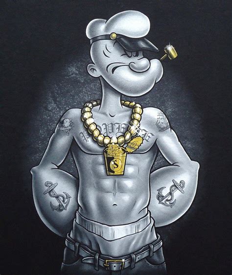 POPEYE By Fawad Malik. Popeye the sailor man, Popeye cartoon, Popeye ...