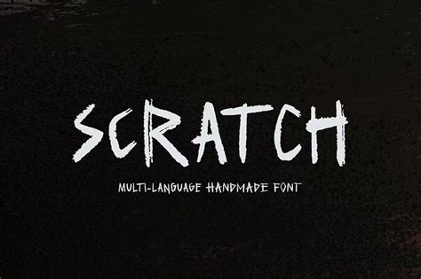 40 Scratched Fonts for a Worn and Weathered Look