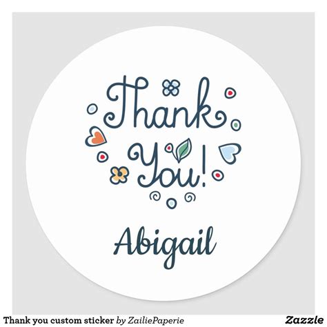 Thank you custom sticker | Thank you stickers, Custom stickers, Stickers