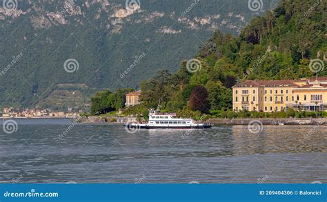 Ferry Lake Como stock photo. Image of boat, como, vessel - 209404306