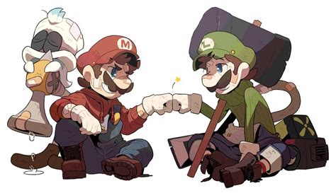 Super Mario | Mario & Luigi - Nice Teamwork! | Mario fan art, Super ...