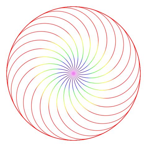 Fibonacci Spiral 3 | Free SVG