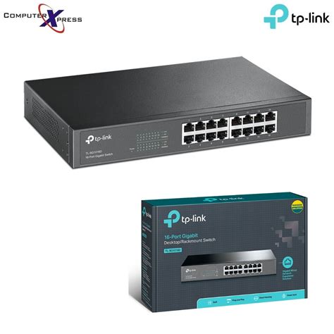 TP-Link TL-SG1016D 16-port Gigabit Desktop/Rackmount Switch, 16 10/100 ...