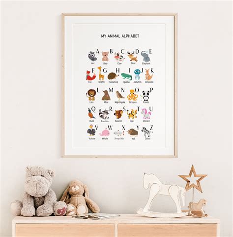 Alphabet Poster, Animal Alphabet Poster, Educational Posters, Safari ...