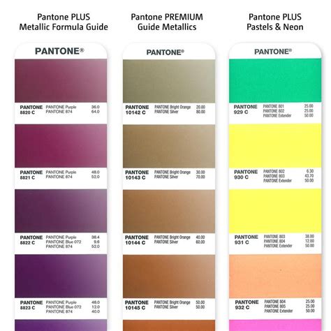 Online Pantone Metallic Color Chart | Images and Photos finder