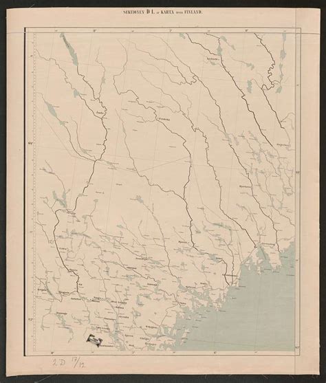 General map of the Grand Duchy of Finland 1863 Sheet D1 - PICRYL Public ...