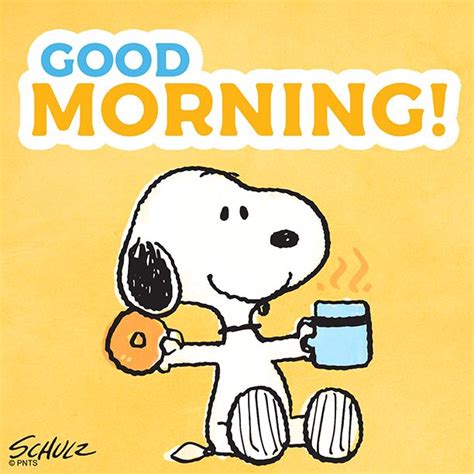 PEANUTS on Twitter | Morning quotes funny, Good morning snoopy, Coffee quotes morning