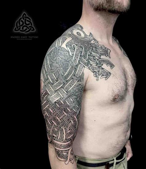 Saxon Tattoo Sleeve on Shoulder - Best Tattoo Ideas Gallery