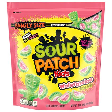 Sour Patch Kids Watermelon Soft & Chewy Candy Family Size - Shop Candy at H-E-B