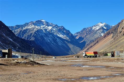 Mendoza Mountains Blue Sky Image Free Photo