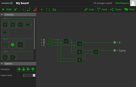 Online Logic Gate Simulator