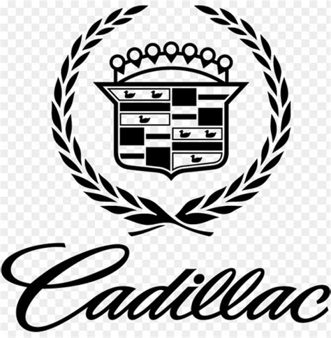 Cadillac Vector Outline - Cadillac Logo Black And White PNG Transparent With Clear Background ID ...