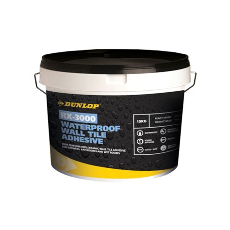 Waterproof Ready Mixed Wall Tile Adhesive for Wet Areas | Dunlop RX-3000