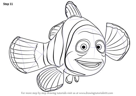 Learn How to Draw Marlin from Finding Nemo (Finding Nemo) Step by Step ...