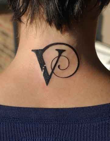 50 Letter V Tattoo Designs, Ideas and Templates - Tattoo Me Now