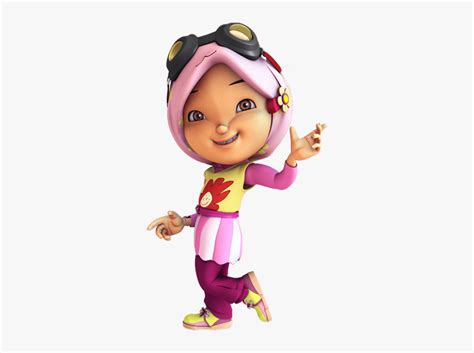 Boboiboy Yaya Waving - Yaya Boboiboy, HD Png Download - kindpng