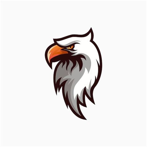 Premium Vector | White eagle logo