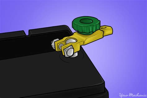 How to Attach a Car Battery-Mounted Power Cut-off Switch | YourMechanic ...