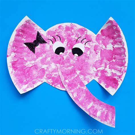 Paper Plate Elephant Kids Craft - Crafty Morning