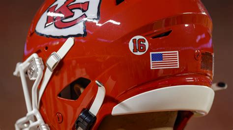 Why The Kansas City Chiefs Helmet Has A No. 16 Sticker On It