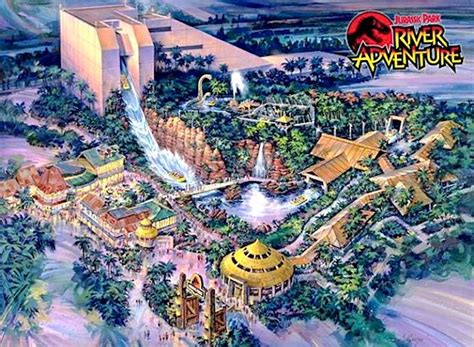 A Look Back at the Original Designs for Universal's Jurassic Park Ride