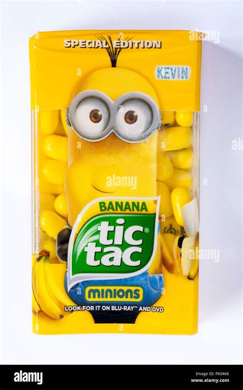 minions banana tic tac special edition isolated on white background Stock Photo - Alamy