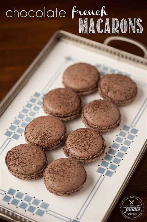 Chocolate French Macarons - Self Proclaimed Foodie