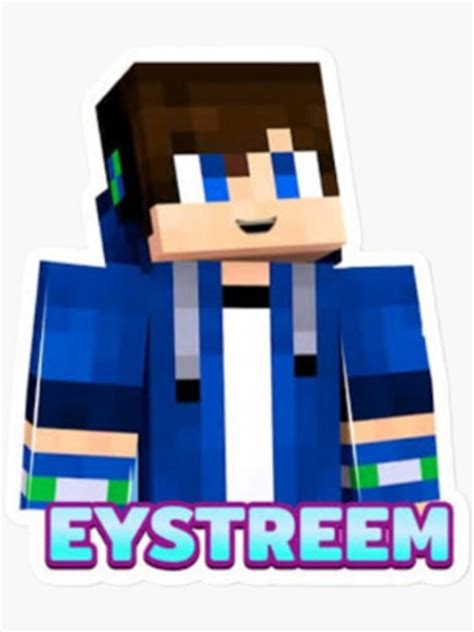 "Eystreem , Eystreem minecraft" Sticker for Sale by RISH11 | Redbubble