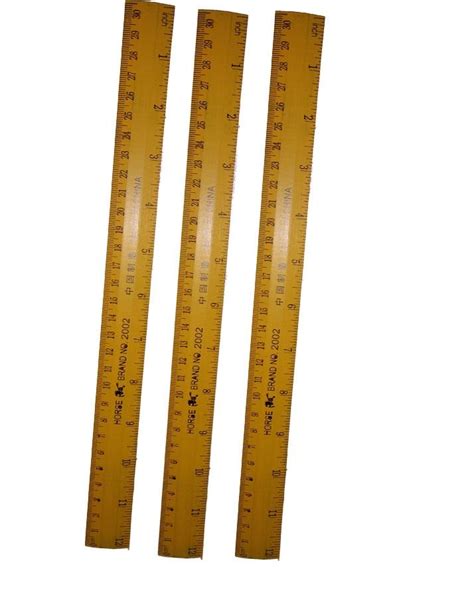 12 Inch Wood Ruler (3 Pcs) Price in Pakistan - View Latest Collection of Rulers & Stencils