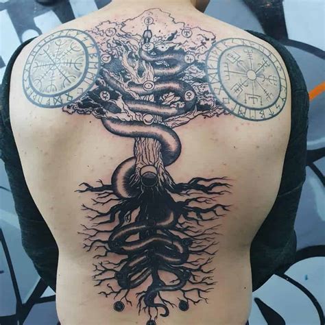 Top 50 Best Yggdrasil Tattoo Ideas [2021 Inspiration Guide] - Norse Mythology Tattoo Designs