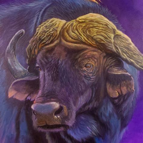 Buffalo Art Buffalo Artwork Buffalo Painting Buffalo Wall - Etsy