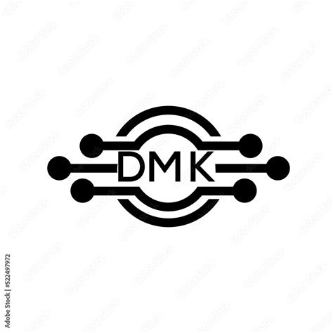 DMK letter logo. DMK best white background vector image. DMK Monogram logo design for ...