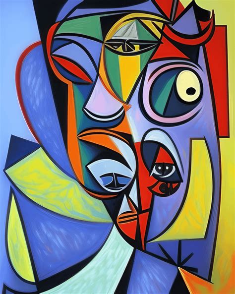 Pablo Picasso Abstract Art Painting · Creative Fabrica