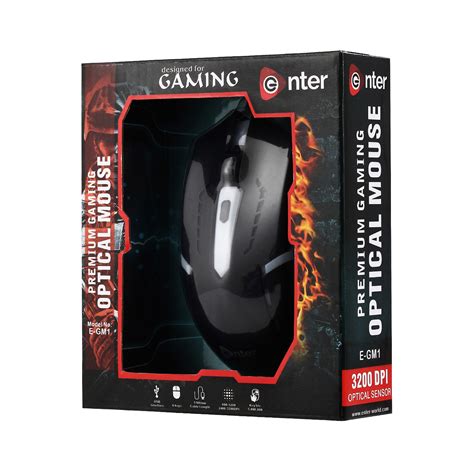 USB Optical Gaming Mouse E-GM1 - Enter Multimedia