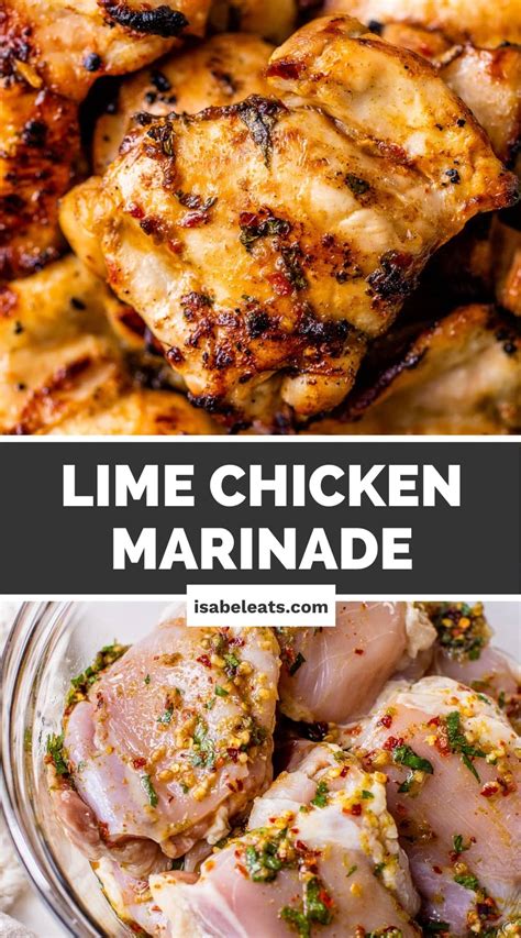 Lime Chicken Marinade - Isabel Eats