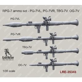 RPG-7 ammo set - PG-7VL, PG-7VR, TBG-7V, OG-7V