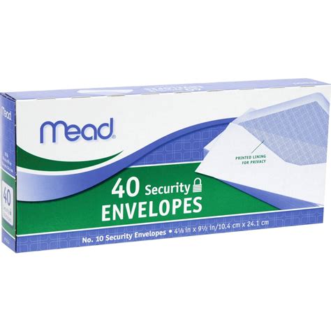 Mead No. 10 Security Envelopes