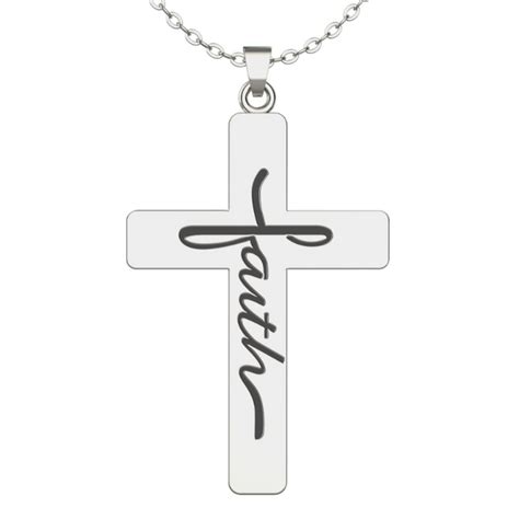 Faith Inside Cross Necklace – The Positive Christian