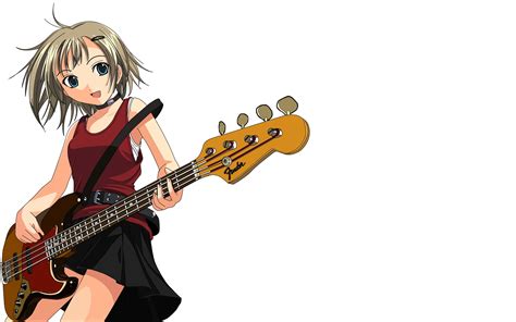 Female anime holding electric guitar HD wallpaper | Wallpaper Flare