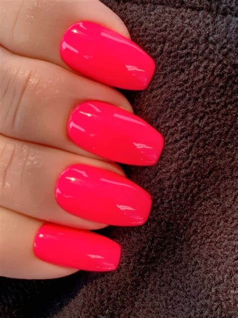 Neon Pink Nail Polish Bright Pink Polish : Wild Watermelon | Etsy