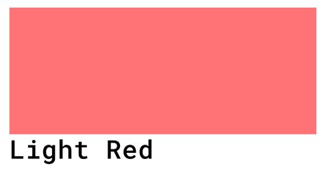 Light Red Color Codes - The Hex, RGB and CMYK Values That You Need