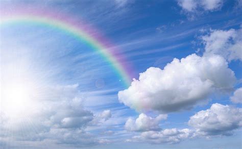 Blue Sky Rainbow Wallpapers - Wallpaper Cave