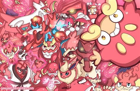 Favorite RED coloured pokemon! Art from geegeet off deviantArt RED!! | Pokémon Amino