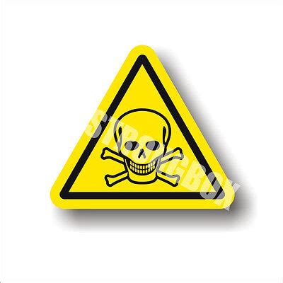 Industrial Safety Decal Sticker caution POISON - TOXIC WARNING label | eBay