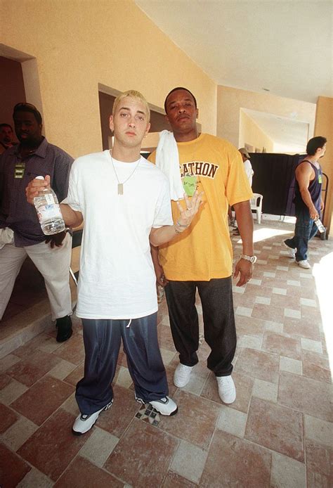 Eminem and Dr. Dre in Cancun at MTV's Spring Break 2000. 3/16/00 Photo by Frank Micelotta ...