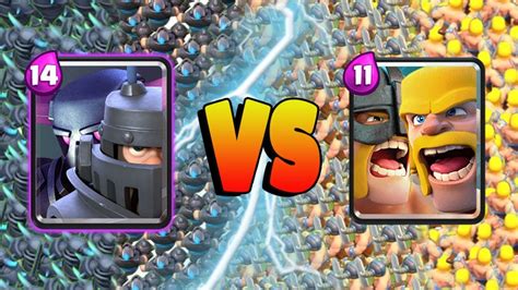 MEGA KNIGHT + PEKKA Vs BARBARIANS + ELITE BARBARIANS - YouTube