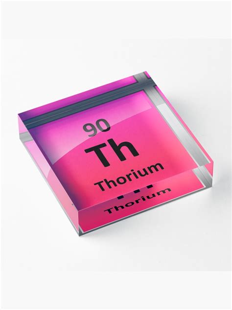 "Thorium Periodic Table Element Symbol" Acrylic Block by sciencenotes | Redbubble