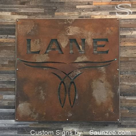 rustic sign: ALL NEW RUSTIC METAL SIGNS WESTERN