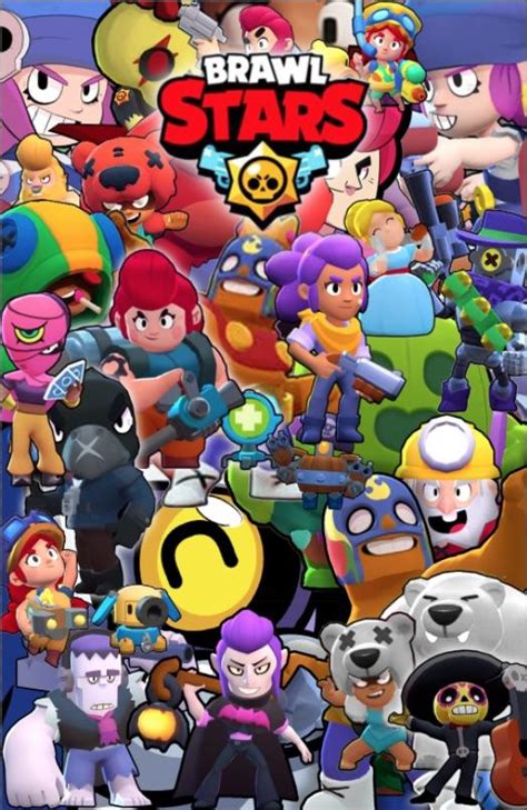 Made a collage of Brawl Stars characters in photoshop (could be a nice screensaver) : r/Brawlstars