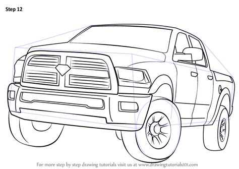 Dodge Truck Sketch at PaintingValley.com | Explore collection of Dodge ...